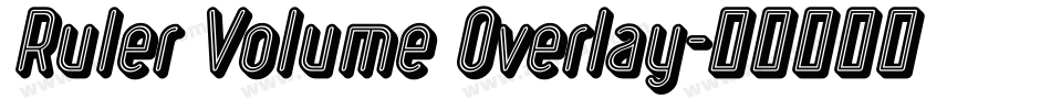 Ruler Volume Overlay字体转换